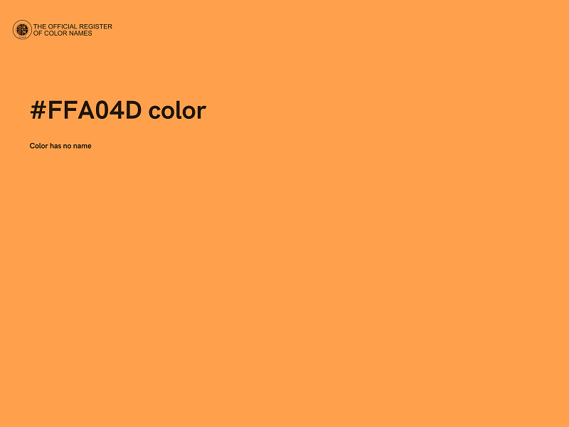 #FFA04D color image