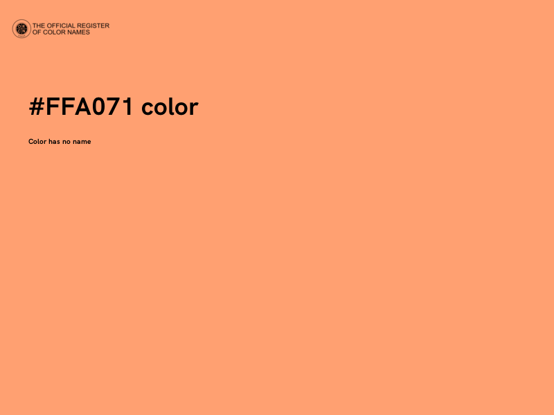 #FFA071 color image