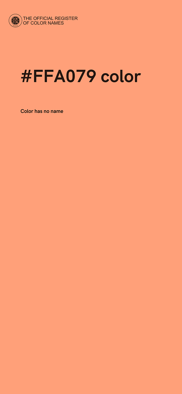 #FFA079 color image