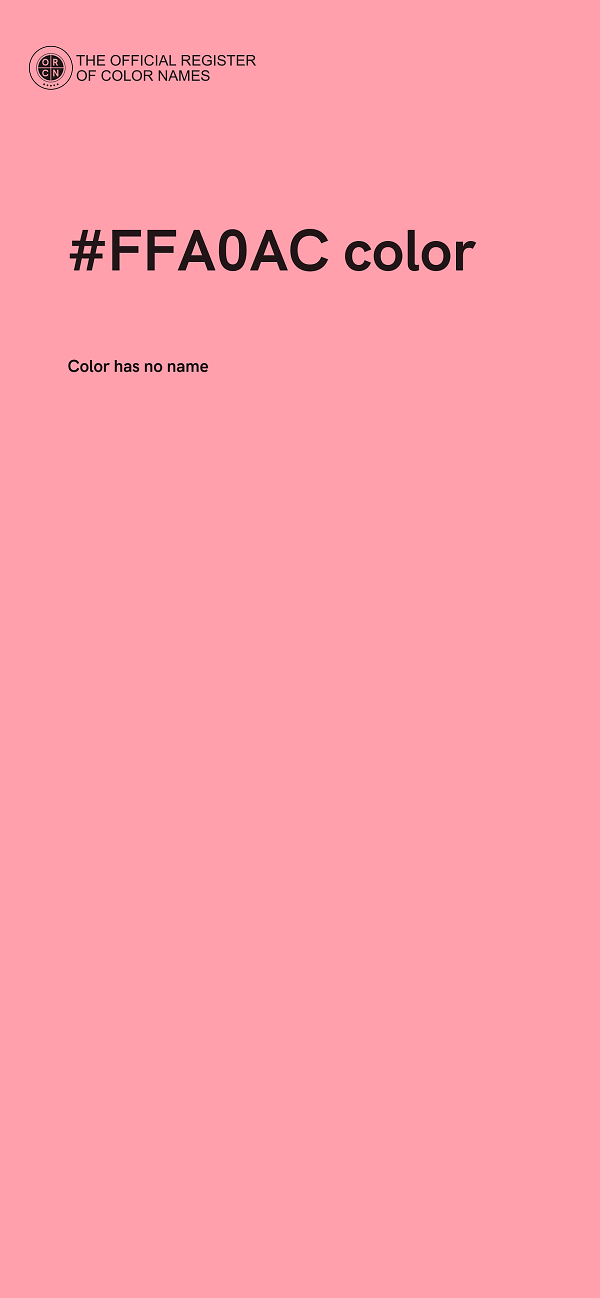 #FFA0AC color image