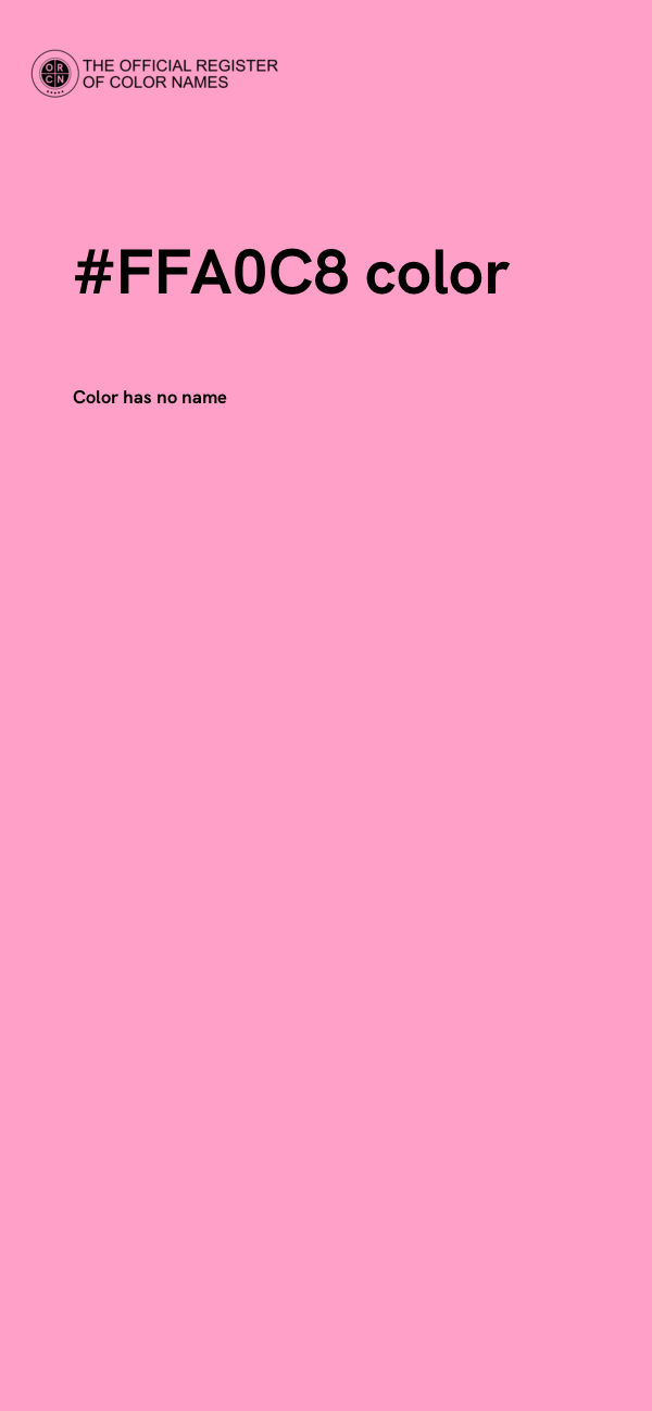 #FFA0C8 color image