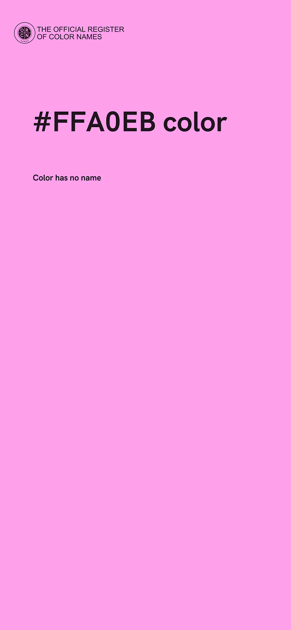 #FFA0EB color image