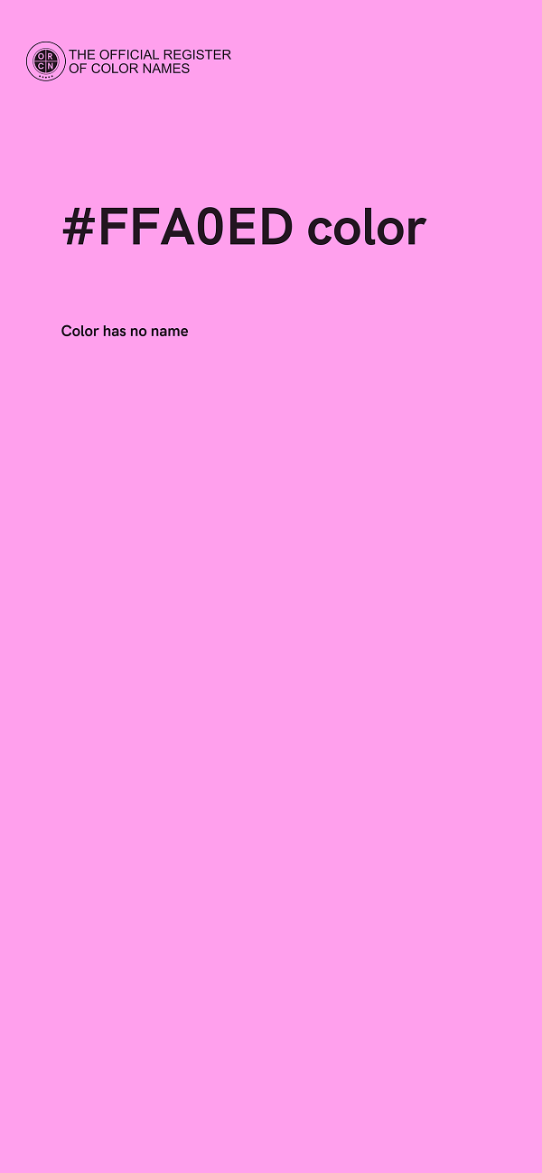 #FFA0ED color image