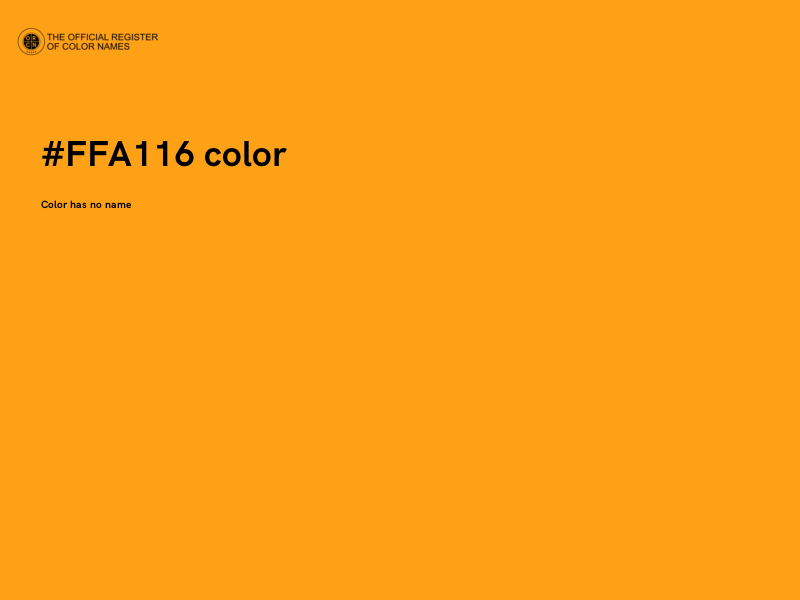 #FFA116 color image