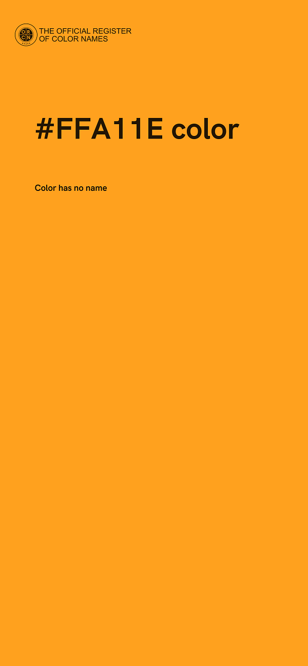 #FFA11E color image