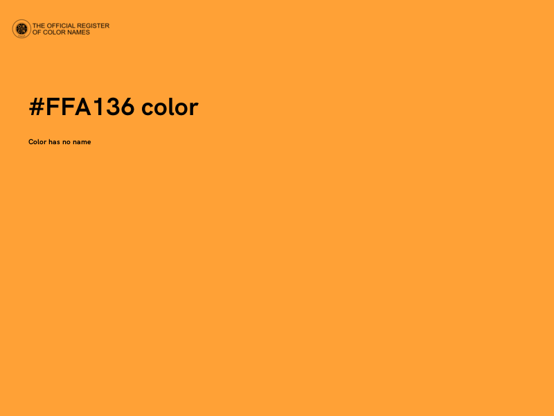 #FFA136 color image
