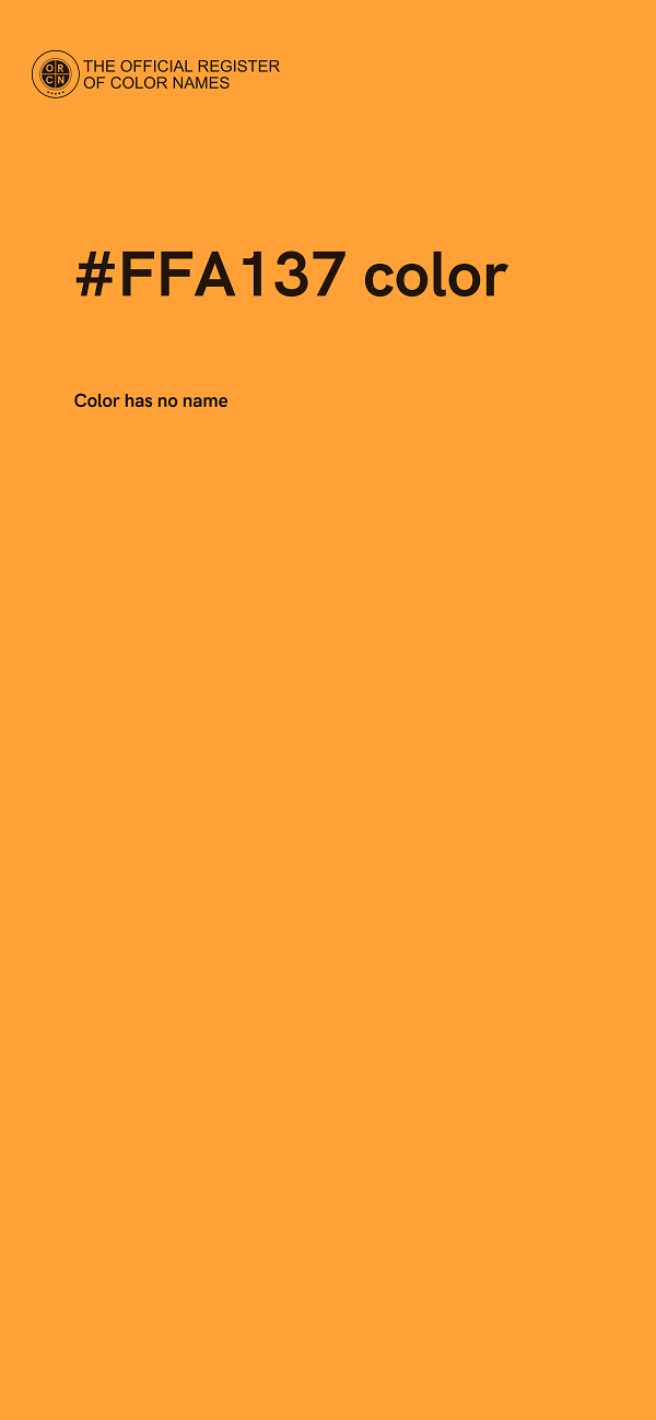 #FFA137 color image