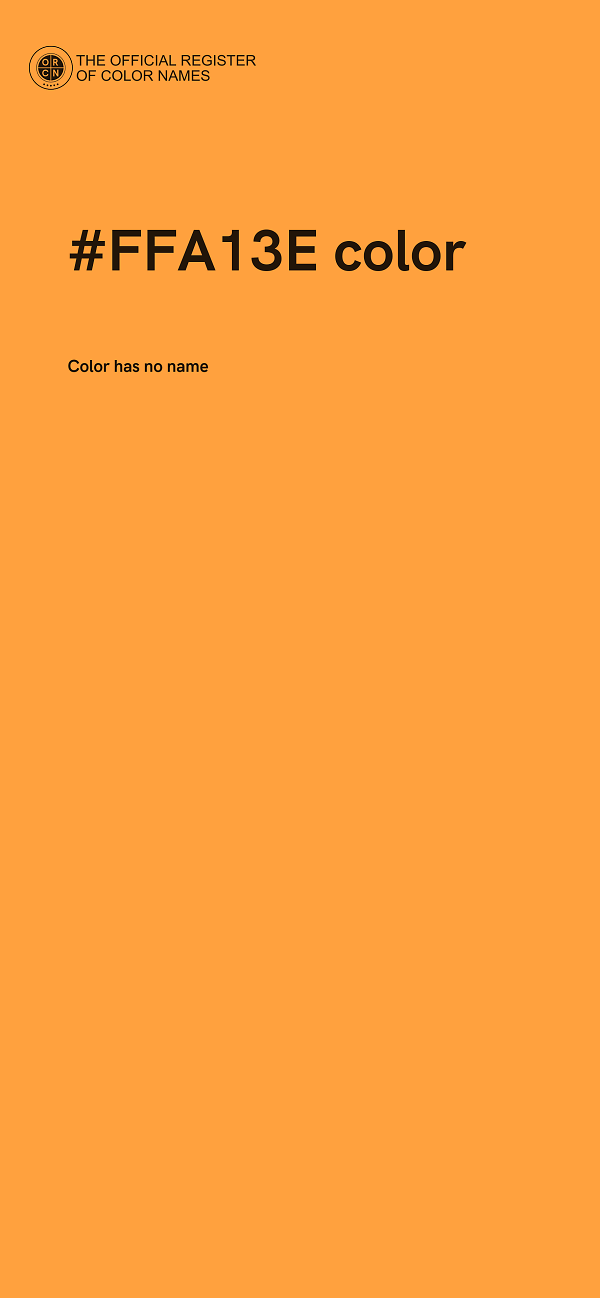#FFA13E color image