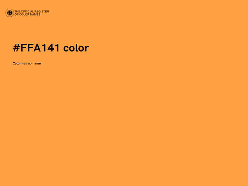 #FFA141 color image