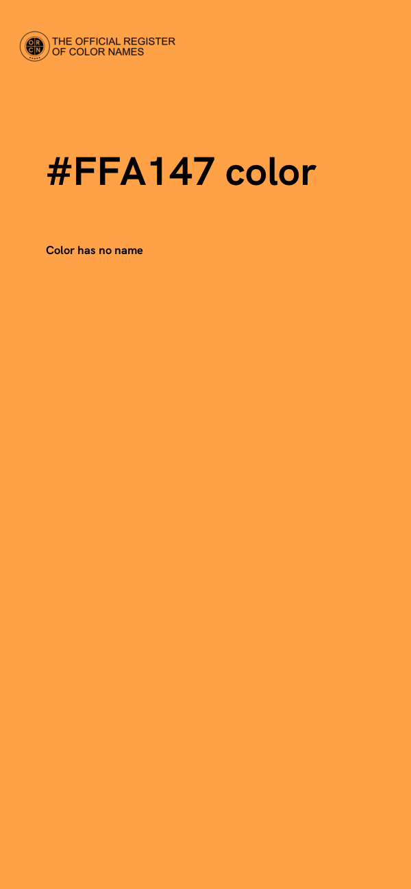 #FFA147 color image