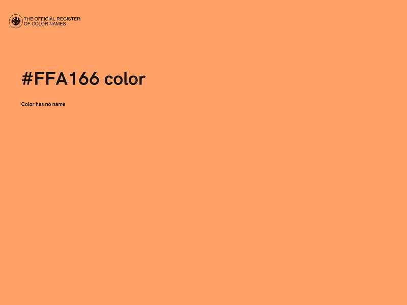 #FFA166 color image