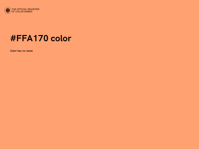 #FFA170 color image
