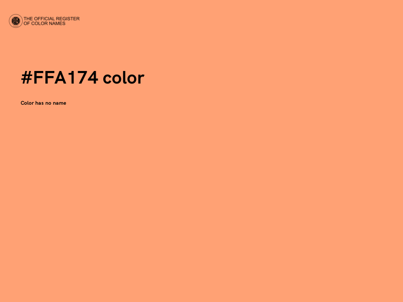 #FFA174 color image