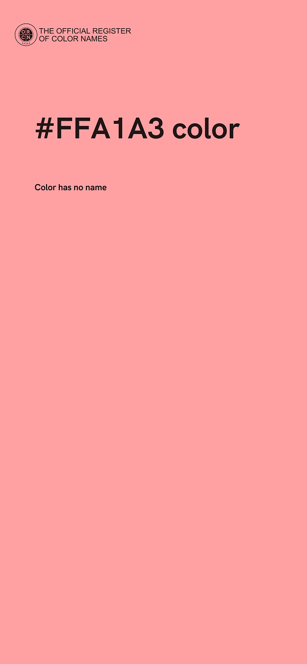 #FFA1A3 color image