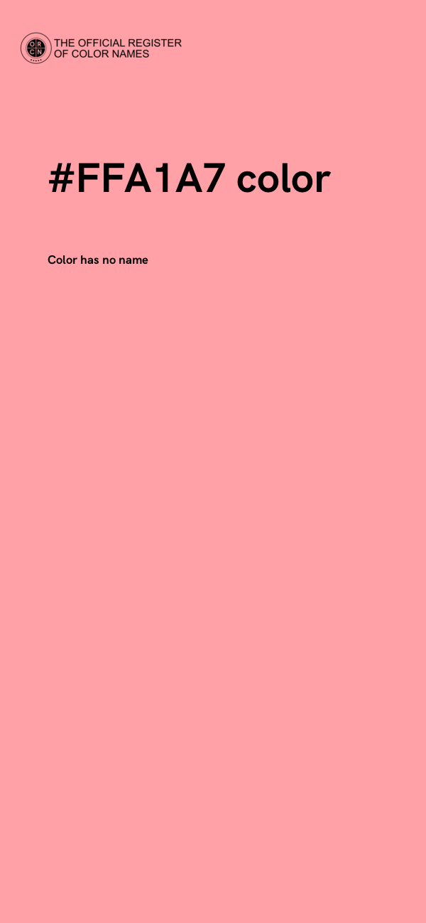 #FFA1A7 color image