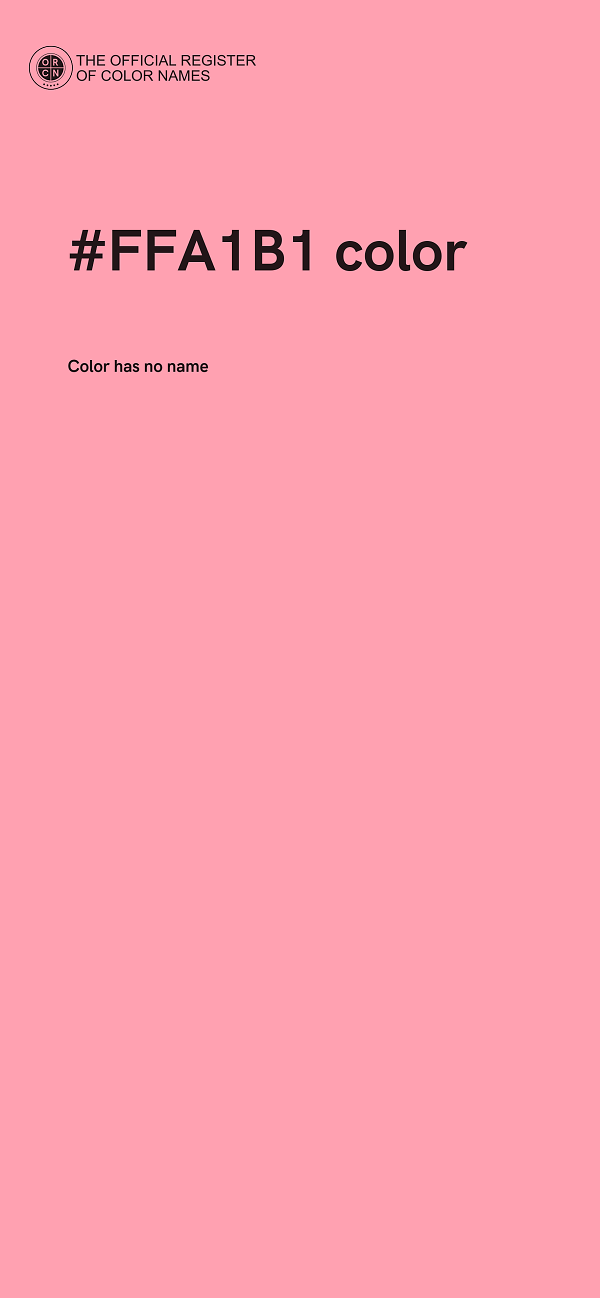 #FFA1B1 color image