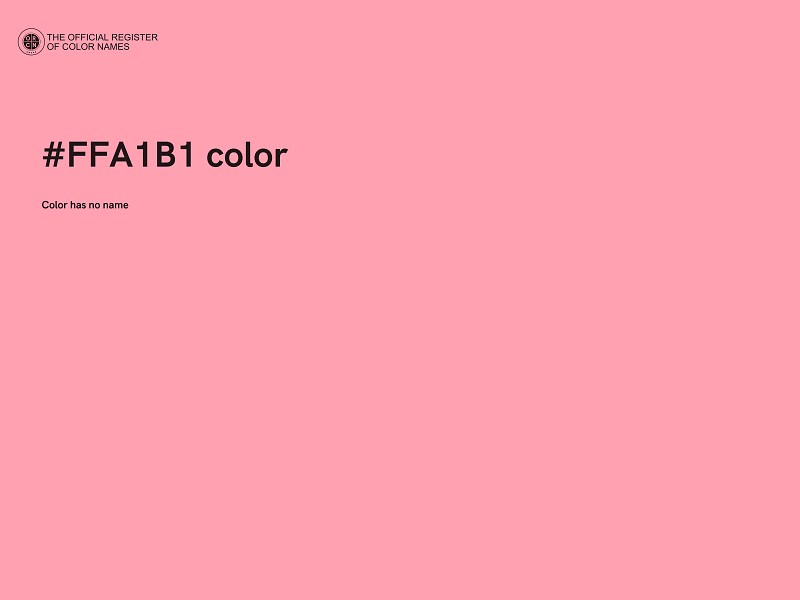 #FFA1B1 color image