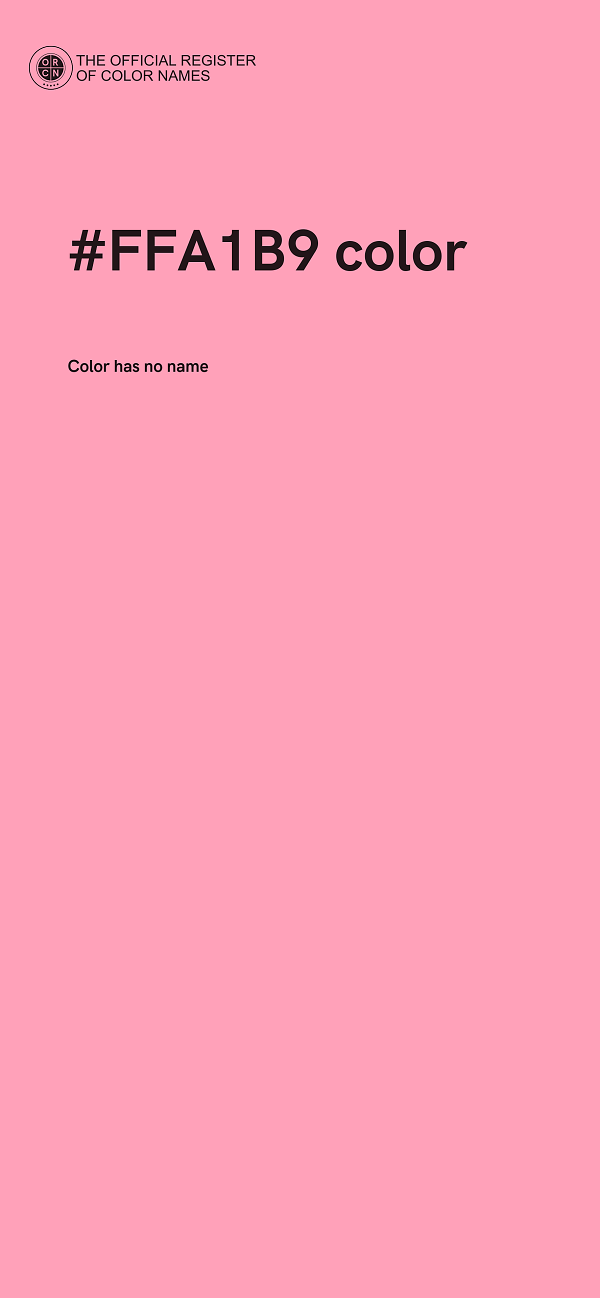 #FFA1B9 color image