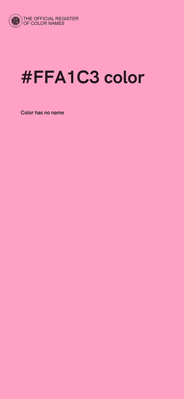 #FFA1C3 color image