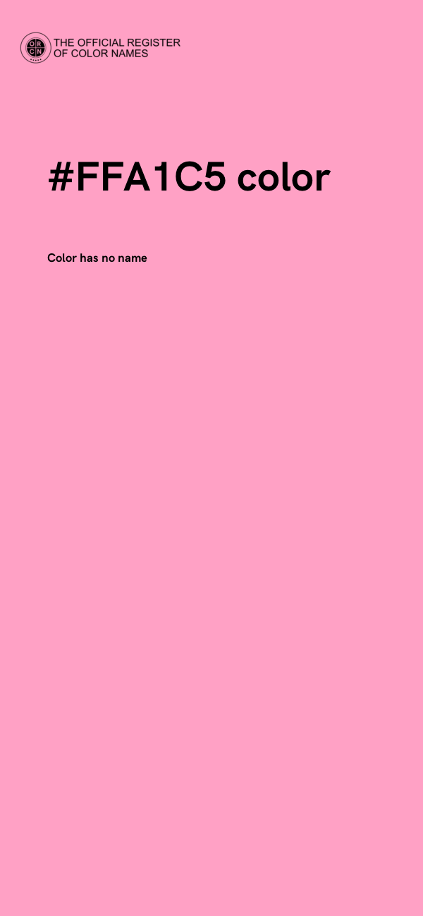 #FFA1C5 color image