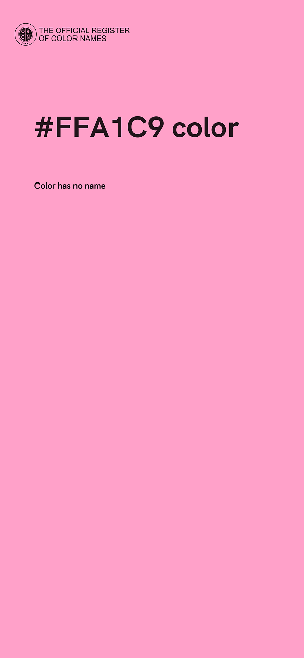 #FFA1C9 color image