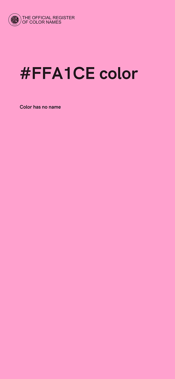 #FFA1CE color image