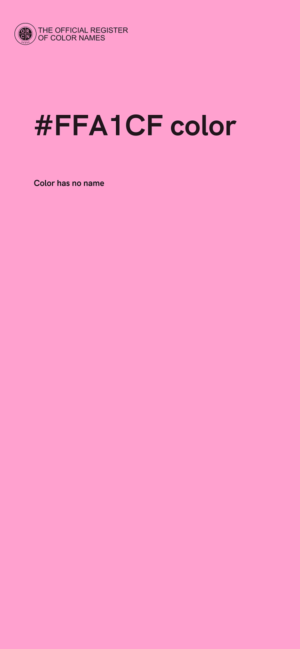 #FFA1CF color image