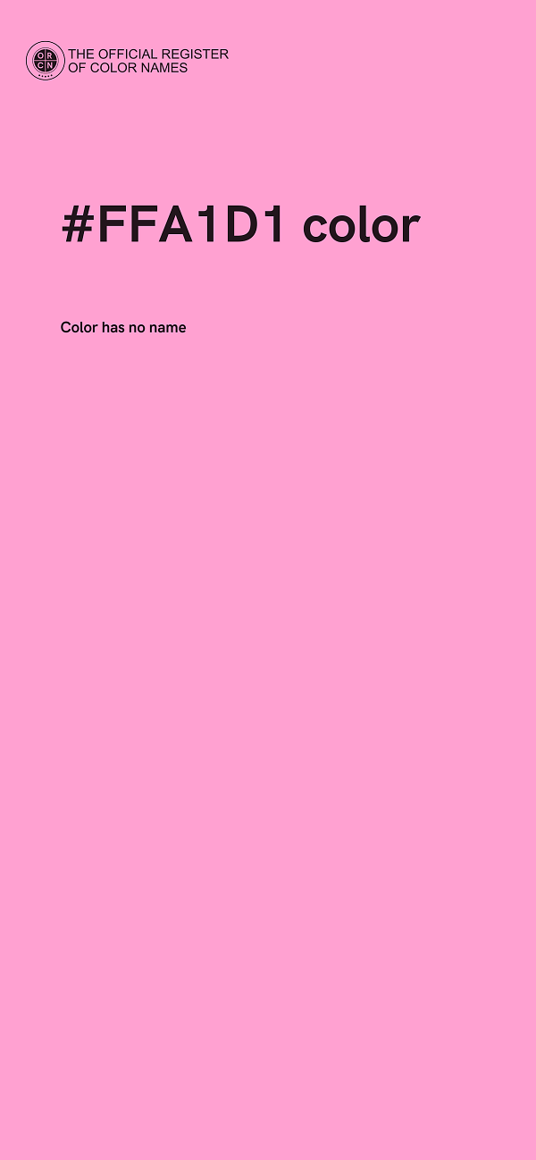 #FFA1D1 color image