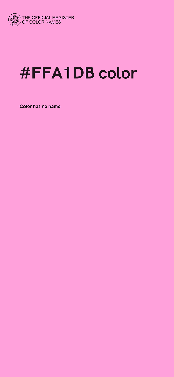 #FFA1DB color image