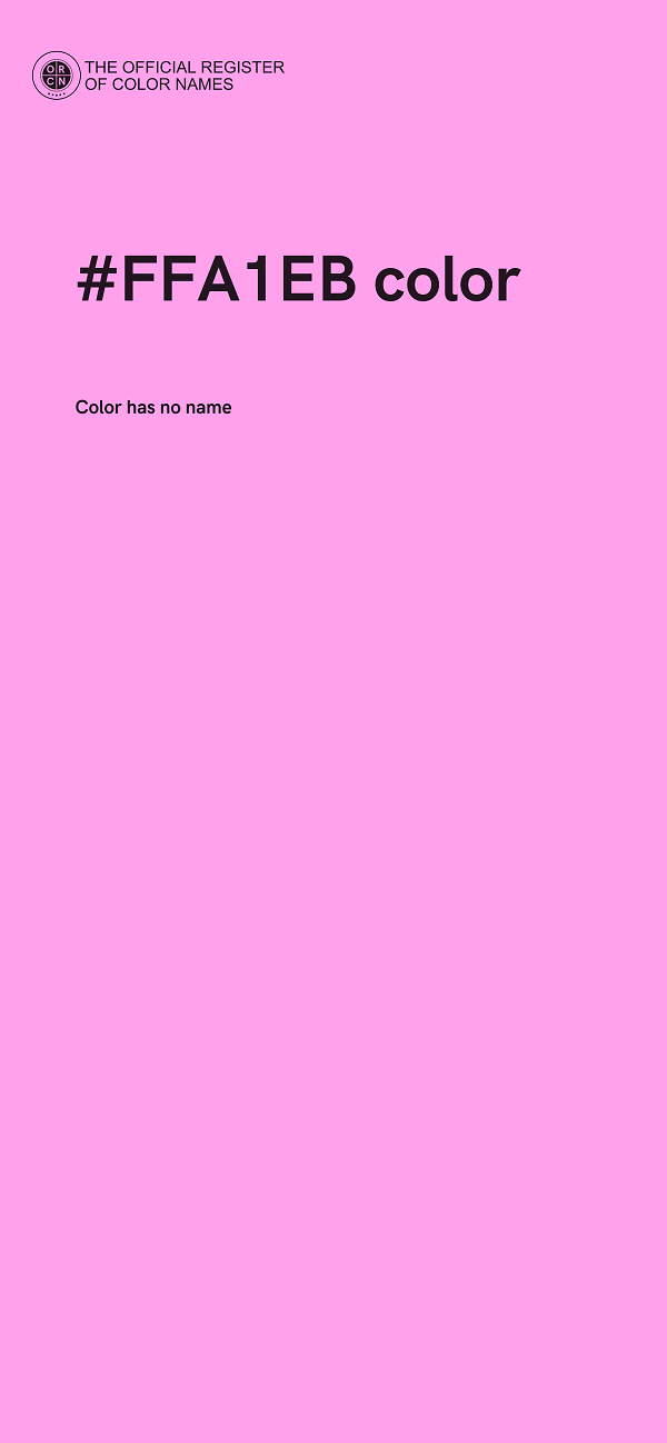 #FFA1EB color image
