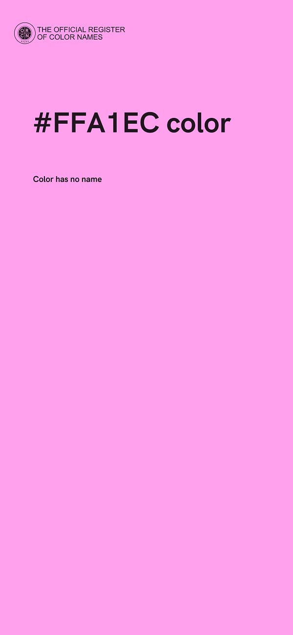 #FFA1EC color image