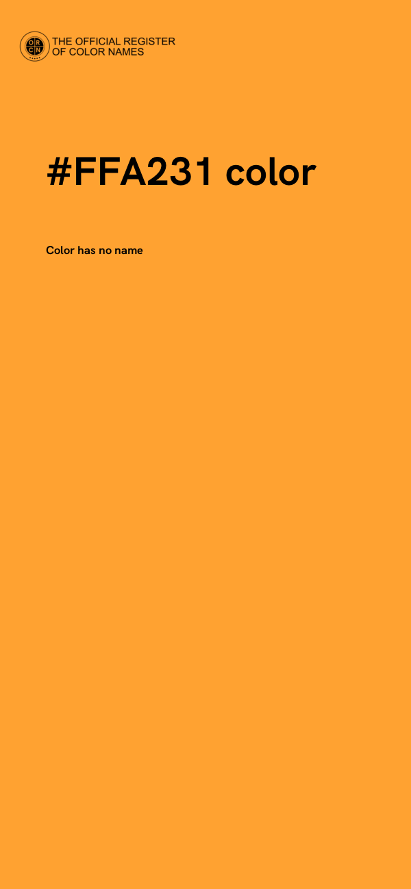 #FFA231 color image