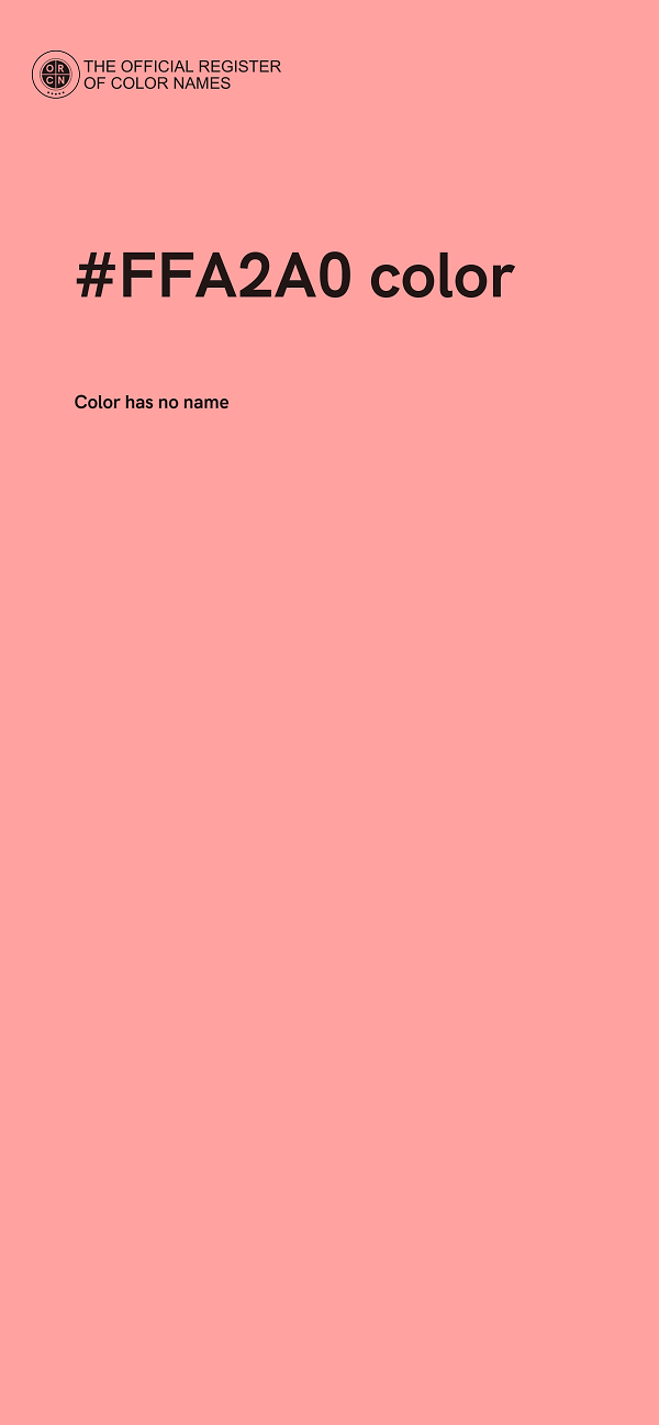 #FFA2A0 color image