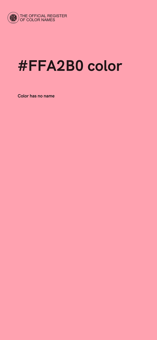 #FFA2B0 color image