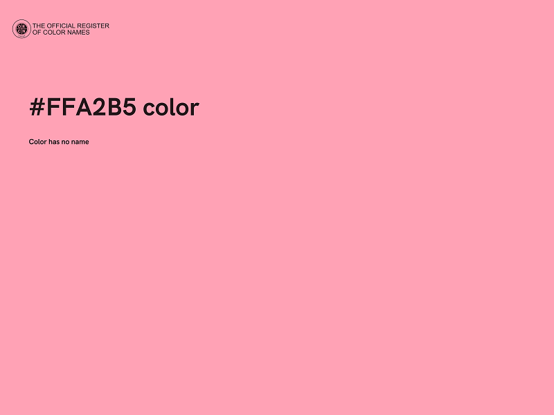 #FFA2B5 color image