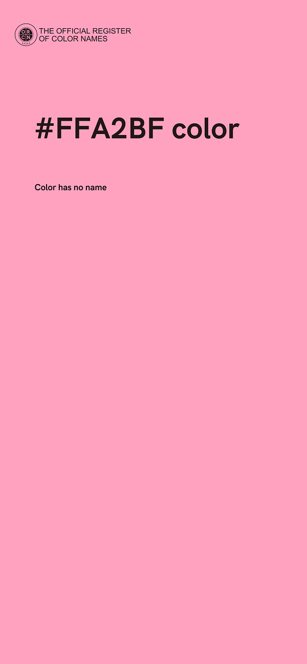 #FFA2BF color image