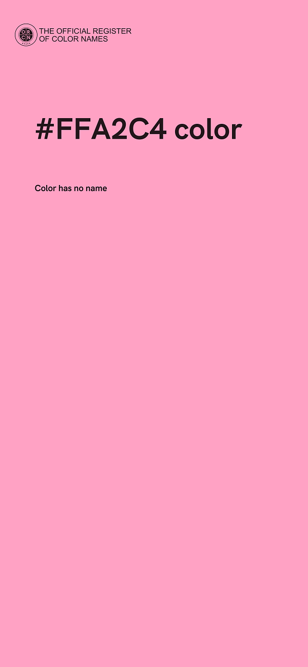 #FFA2C4 color image