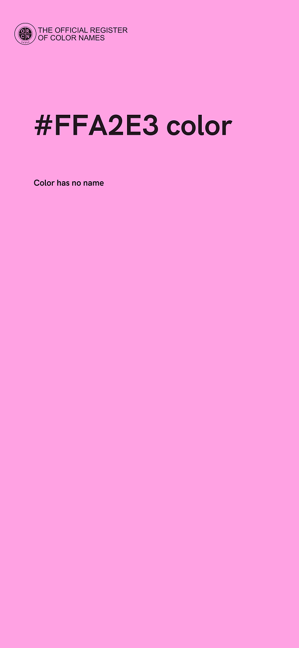#FFA2E3 color image