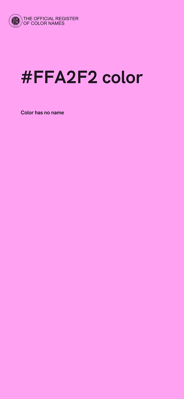 #FFA2F2 color image