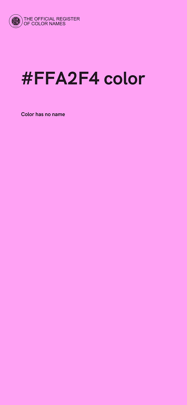 #FFA2F4 color image