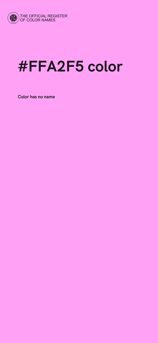 #FFA2F5 color image