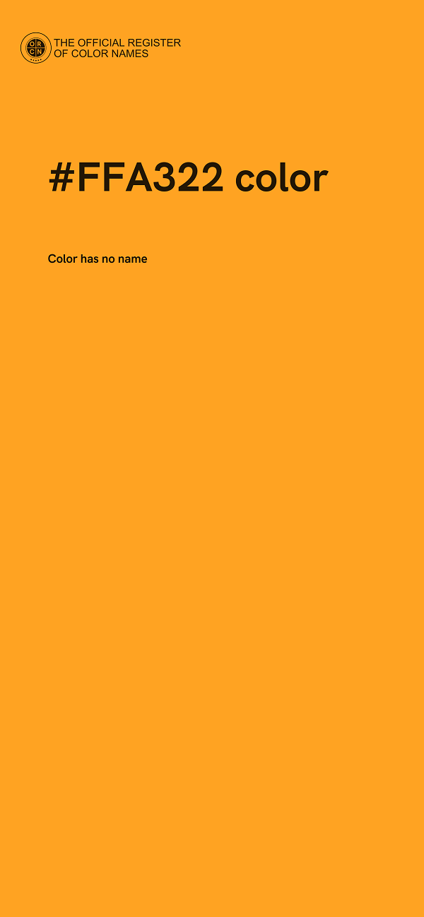 #FFA322 color image