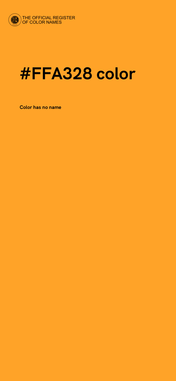 #FFA328 color image