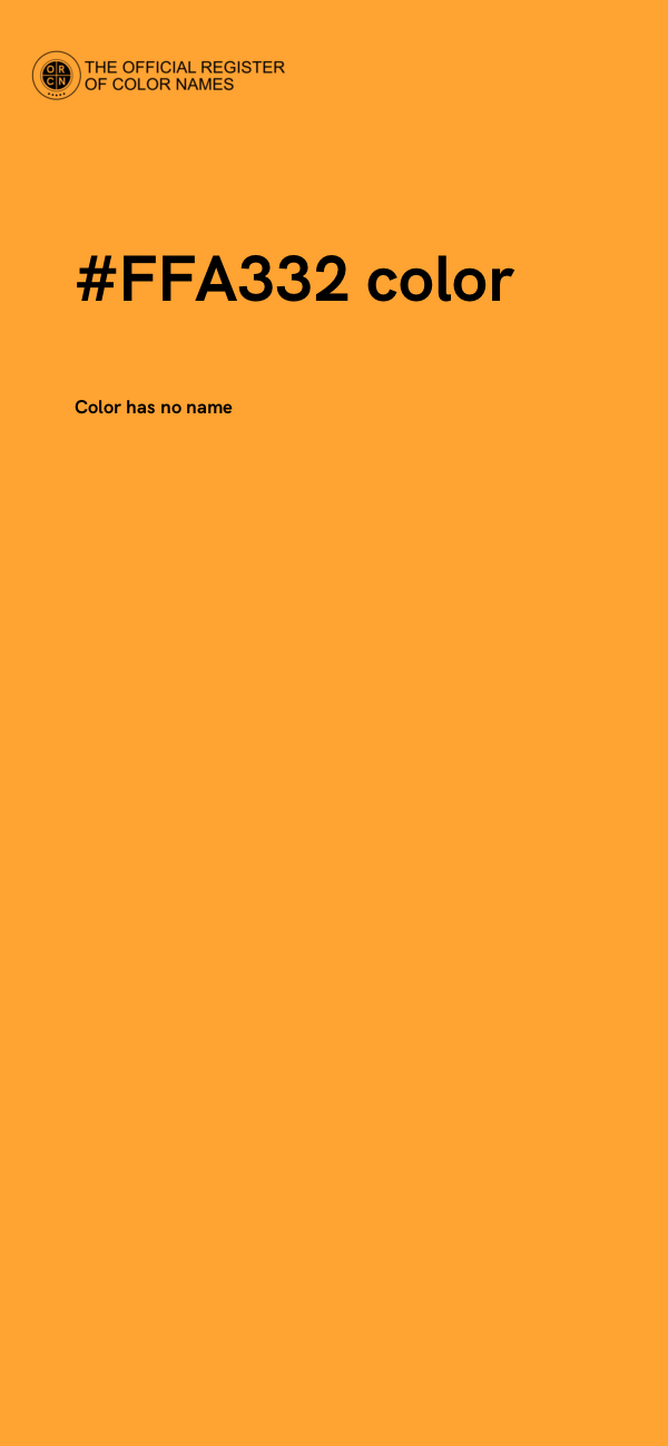 #FFA332 color image