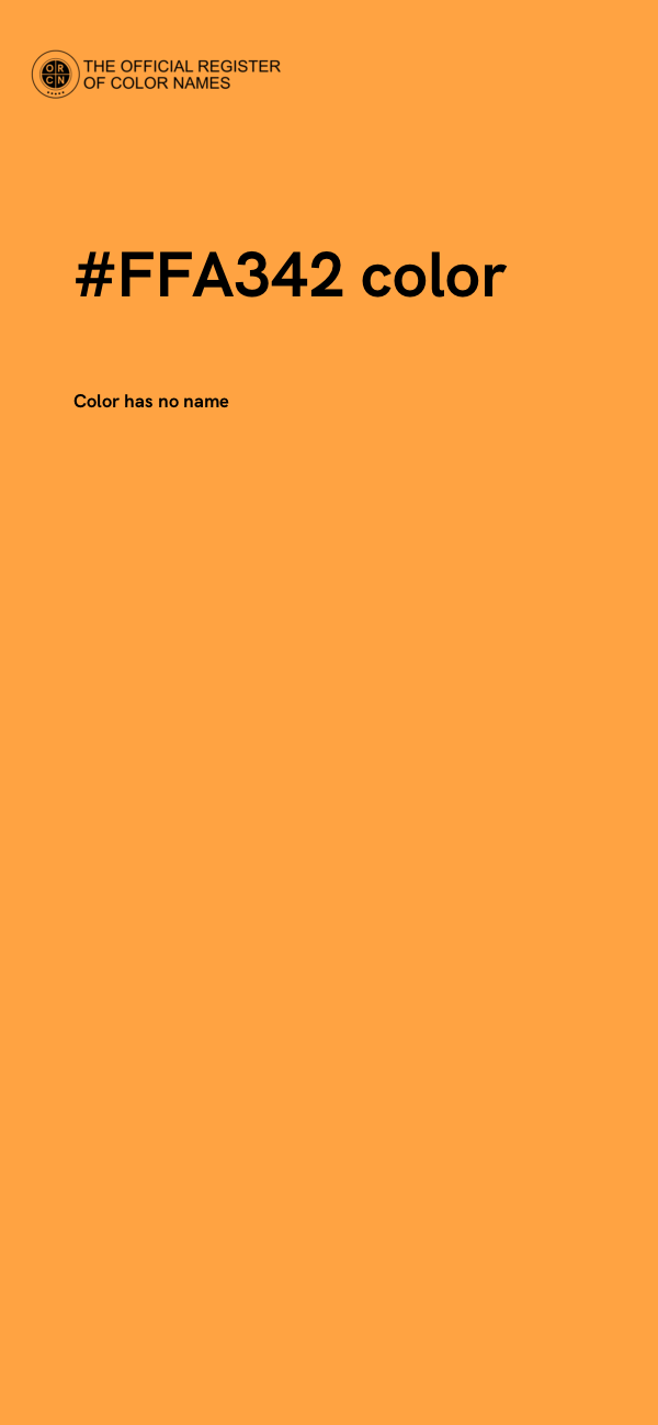#FFA342 color image