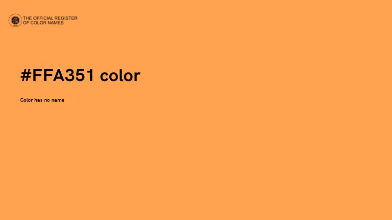 #FFA351 color image