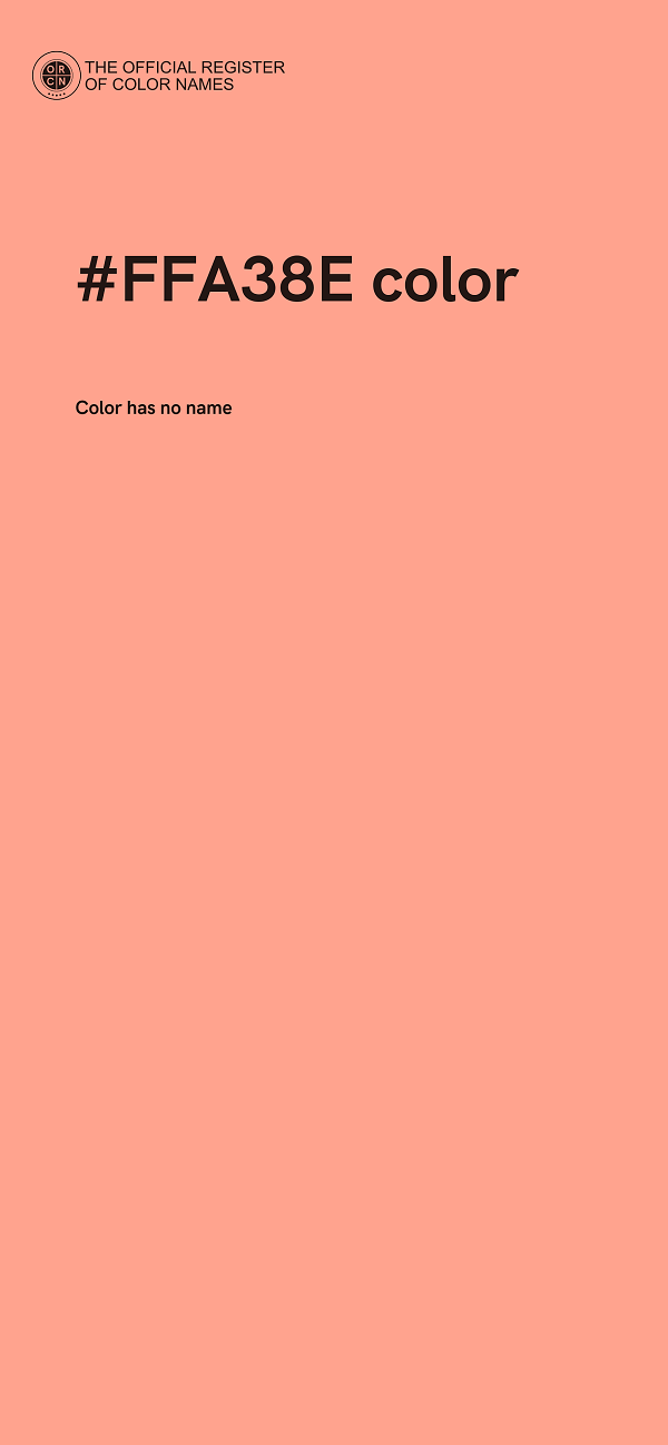 #FFA38E color image