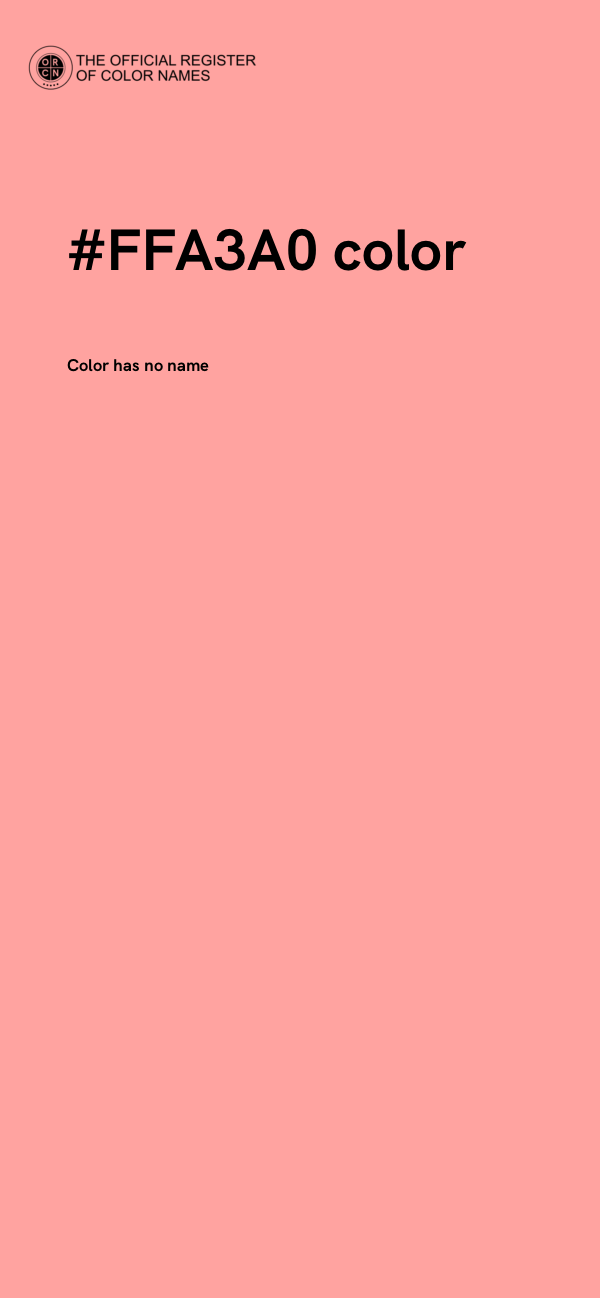 #FFA3A0 color image
