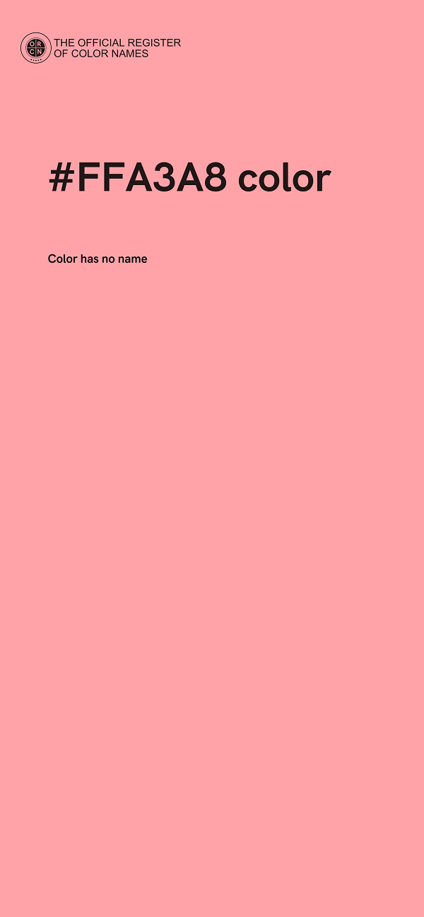#FFA3A8 color image