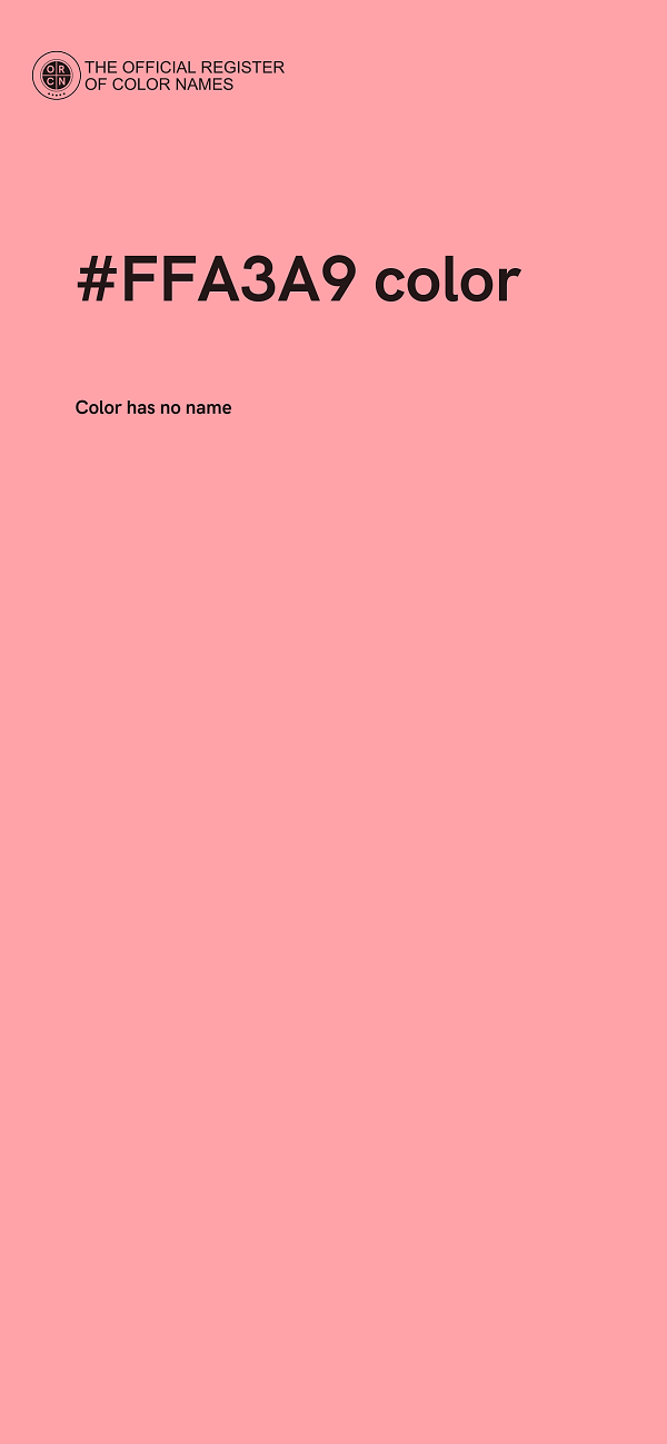 #FFA3A9 color image